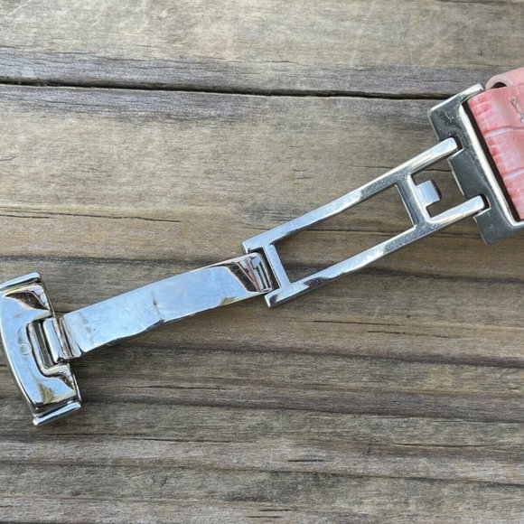 Techno Women Watch Pink Leather Band Analog Multifunction Ladies Wrist Watch - Picture 11 of 12